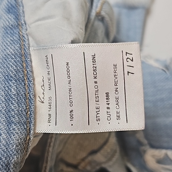 KanCan Distressed Jean Shorts Sz 7/27 - Picture 6 of 7